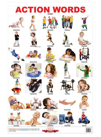 Action Words Chart With Pictures